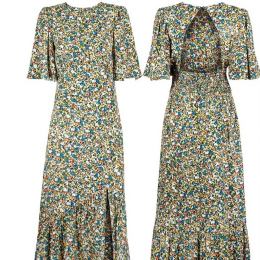 Urban Outfitters x AFRM Pico Floral Open Back Dress